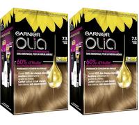 Garnier - Olia - Coloration Permanente à l’Huile Sans Ammoniaque Blond - 7.3 Blond Doré (Paquete de 2)