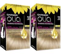Garnier - Olia - Coloration Permanente à l’Huile Sans Ammoniaque Blond - 9.0 Blond Clair Radieux (Paquete de 2)