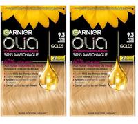 Garnier - Olia - Coloration Permanente à l’Huile Sans Ammoniaque Blond - 9.3 Blond Clair Solaire (Paquete de 2)