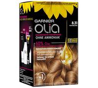 Garnier Olia Haar Coloration/coloración para el pelo contiene 60% de intensa Farbkraft Blumen-Öle - sin amoniaco - 3 x 1 unidades