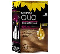 Garnier Olia Haar Coloration/coloración para el pelo contiene 60% de intensa Farbkraft Blumen-Öle - sin amoniaco - 3 x 1 unidades