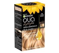 Garnier Olia Highlights, hasta 4 niveles de aclarado, para cabellos rubios, fórmula con aceites florales + arcilla, fórmula vegana, sin amoniaco