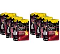 Garnier Olia - Pack de 3 coloración permanente sin amoniaco para un olor agradable con aceites florales de origen natural, color tono 6.60 bold rojo intenso (Paquete de 2)