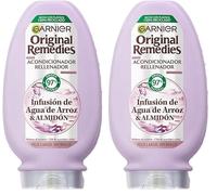 Garnier Original Remedies Acondicionador Agua Arroz, 250ml (Paquete de 2)