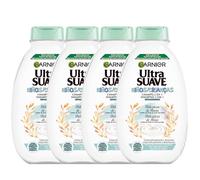 Garnier Original Remedies Champú Ultra Suave Delicatesse de Avena, 4x400ml | Leche de Avena y Crema de Arroz, Cuidado Suave, Ideal para Cabello Sensible, Fórmula Calmante, Original Remedies