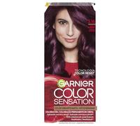 GARNIER - Pack 4 Color Sensation Tinte Permanente 3.16 Violín Intenso, Color Intenso y Brillo Espejo, Cobertura 100% de Canas con Aceites Florales
