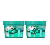 Garnier Pack x2 Fructis Hair Food Aloe Vera Mascarilla 3 en 1, 400ml
