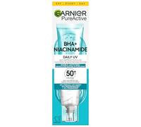 Garnier Pure Active BHA + Niacinamida Fluido Antimanchas con SPF50+, 40 ml