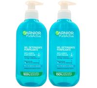 Garnier - Pure Active Gel limpiador purificante diario para pieles mixtas con imperfecciones, 200 ml (Paquete de 2)