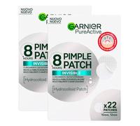 Garnier Pure Active Pimple Patch 8 Horas Reduce la Visibilidad del Espinillo, Absorbe el Exceso de Sebo Ultra-Delgado e Invisible en la Piel en Dos Tamaños para todas las espinillas - 44 parches