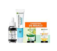 Garnier PureActive Sérum y Crema UV FPS50+ Anti-Imperfecciones, 30+50 ml