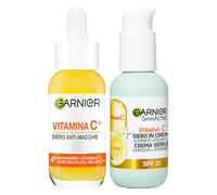 Garnier Sérum Facial Anti-Imperfecciones Vitamina C+ con Niacinamida Ácido Salicílico y Melasyl Antioxidante 30ml + Sérum Facial Iluminador Anti-Imperfecciones SPF 25 50ml - 2 Productos