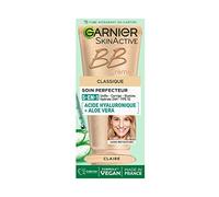 GARNIER Skin Active - BB Cream - Cuidado perfeccionador todo en 1 - Unifica, matifica e hidrata - SPF 25 - Ácido hialurónico y aloe vera - Vegano y libre de crueldad animal - Combinación a piel grasa