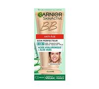 GARNIER Skin Active BB Crema antiedad - Cuidado perfecto todo en 1 - reafirma e hidrata - SPF 25 - Ácido hialurónico y aloe vera - Vegano & Cruelty Free - Todos los tipos de piel - Tinte claro - 50