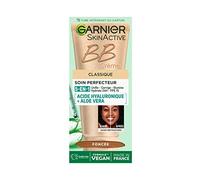 GARNIER Skin Active - Crema BB - Cuidado perfeccionado todo en 1 - Uniforme, mate e hidrata, SPF 25, ácido hialurónico y aloe vera, vegano y cruelty free, para pieles mixtas a grasas