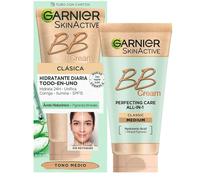 Garnier - Skin Active Clásica Todo en Uno SPF15 Bb cream y cc cream 50 ml Medio