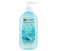 - Garnier - Skin Active. Gel Limpiador Revitalizador con Aloe Vera, perfecto para pieles normales o mixtas. Envase de 200 ml