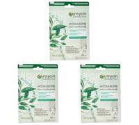 GARNIER Skin Active Mascarilla de Tejido HydraBomb, Hidratante y Matificante, para Pieles Mixtas a Grasas (Paquete de 3)