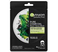 Garnier Skin Active - Mascarilla hidratante Moisture Bomb | Con ácido hialurónico, LHA y algas negras, purifica la piel, aprieta los poros dilatados, hidrata, vegana