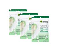 Garnier Skin Active Nutri Bomb Milky Mask Tissu Reparadora - Mascarilla de tejido con leche de almendra ecológica y ácido hialurónico para pieles secas y tirantes