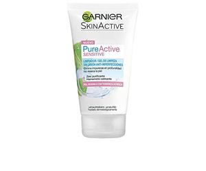 GARNIER Skin Active Pure Active Sensitive Limpiador de poros sin Jabón Anti-Imperfecciones para Pieles Sensibles, con Zinc y Extracto de Hamamelis - 150 ml
