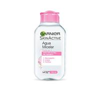 Garnier SkinActive Agua Micelar Clásica Todo en Uno para Piel Normal, 100ml | 3 en 1 Desmaquilla, Limpia y Tonifica, Sin Aclarado, Fórmula Hipoalergénica, sin Perfume, Formato Viaje, SkinActive