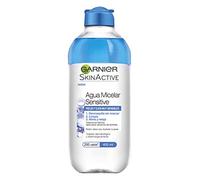 Garnier SkinActive Agua Micelar Sensitive para Piel y Ojos, 400ml | Limpia y Desmaquilla con Suavidad, Fórmula Suave, Con Micelas y Agua de Aciano, Uso Diario, SkinActive
