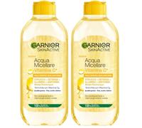 Garnier SkinActive - Agua micelar todo en 1 con vitamina C, para pieles apagadas y sin uniformes, sin aclarado, 400 ml (Paquete de 2)