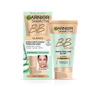 GARNIER SkinActive, BB Cream Clásica Perfeccionador Prodigioso, Pieles Normales, Tono Medio, SPF15, con Vitamina C, Hidrata, Unifica, Corrige Imperfecciones, 50ml