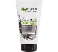 Garnier SkinActive Charcoal 3 en 1 lavado facial, exfoliante y máscara, 4.6 onzas líquidas