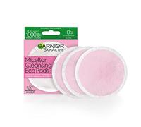 Garnier SkinActive - Compresas micelares ecológicas, reutilizables, 3 paños de microfibra ultrasuaves, 1 unidad (el paquete puede variar)