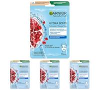 Garnier - SkinActive - Masque Tissu Hydra Bomb - Hidrata y Rellena - Piel Deshidratado (Paquete de 4)