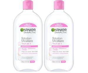 Garnier - SkinActive - Solution Micellaire Tout en Un - Tous Types de Peaux Même Sensibles - Maxi Format - 700 ml (Paquete de 2)