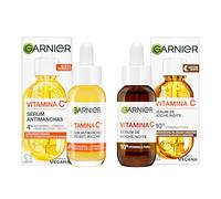 Garnier SkinActive Vitamina C Pack Antimanchas Sérum Dúo: Sérum Antimanchas de Día 30 ml + Sérum Antimanchas de Noche 30 ml