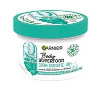 Garnier - Superalimento corporal - Crema calmante para el cuidado corporal - Hidratación en 48 horas - Fórmula vegana y natural al 96% - Con aloe vera y magnesio - Para piel normal a seca - 380 ml