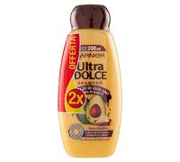 Garnier Ultra Dolce - Champú de aceite de aguacate y manteca de karité para cabellos rizos o rizos, sin parabenos, extracto natural, 300 ml [Pack de 2]