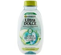 Garnier Ultra Dolce - Champú hidratante con agua de coco y aloe vera, 250 ml