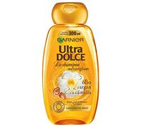 Garnier Ultra Dolce Shampoo Einfach Wunderbar al aceite de argan y de camelia para pelo Cubos, sin parabeni, extractos naturales, 300 ml