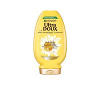 Garnier Ultra Doux After Shampoo Illuminant Manzanilla 250 ml | Miel de flores, repara fibras capilares, sin silicona, sin parabenos, botella reciclable