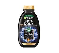 Garnier Ultra Doux - Champú hidratante y equilibrador con carbón magnético y flor de comino negro - para cabello normal a graso - 250 ml