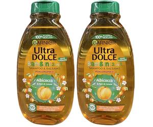 Garnier Ultra Doux Enfants Shampooing 2 en 1 Abricot/Fleur de Coton 300 ml (Paquete de 2)