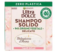 Garnier Ultra Dulce Champú Sólido Suavidad De Avena, Para Cute Sensible Y Cabello Delicado, Con Packaging 100% Ecológico Plastic-Free, 60 Gr, 250 ml