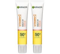 Garnier Vitamin C - Fluido iluminador diurno con filtro SPF50+, brillo de 40 ml (Paquete de 2)