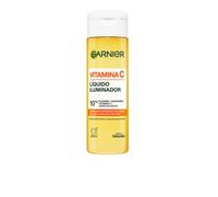 Garnier SkinActive Vitamina C Líquido Iluminador con 10% de Glicerina + [Niacinamida + Vitamina C + Ácido Salicílico]. Hidrata, reduce las manchas oscuras y corrige el tono irregular. 120 ml