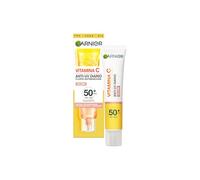 Garnier Vitamina C Anti-UV Diario Fluido Antimanchas Efecto Glow FPS 50+ con [Vitamina C + Pigmentos Minerales]. FPS 50+ diaria para todo tipo de piel. 40 ml