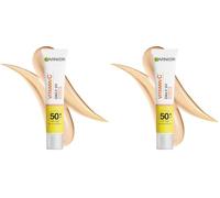 Garnier Vitamina C Anti-Uv Diario SPF50 AntiManchas Pieles Sensible, 40 ml (Paquete de 2)