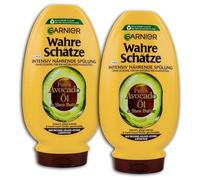 Garnier Wahre Schätze - Acondicionador intensivo nutritivo de aceite de aguacate y manteca de karité, 2 unidades de 200 ml