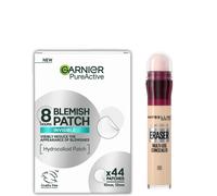 Garnier Pure Active Pimple Patches - Parches Invisibles para Granitos de la Cara y Cuerpo, con Tecnología Hidrocoloide, dos Tamaños x 44