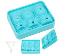 GAROMIA Cubitera de silicona para adultos, 3 compartimentos, moldes de silicona para despedida de soltero, divertido molde para cubitos de hielo, para cocina, cóctel, whisky, bebida