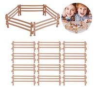 GAROMIA Juguete de valla de caballo, 40 piezas, mini cercado de corral de caballo, valla de cerca, juego de cercas de granja, juguete para caballos, mini valla de jardín de plástico, regalo educativo